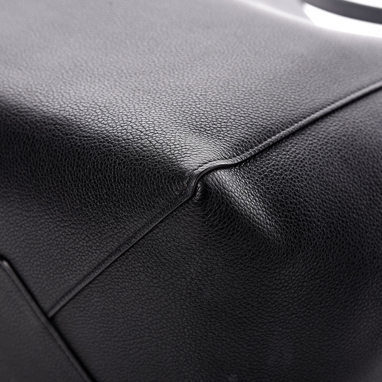 Celine Soft Grained Calfskin Small Belt Cabas Phantom Black 15 of 17