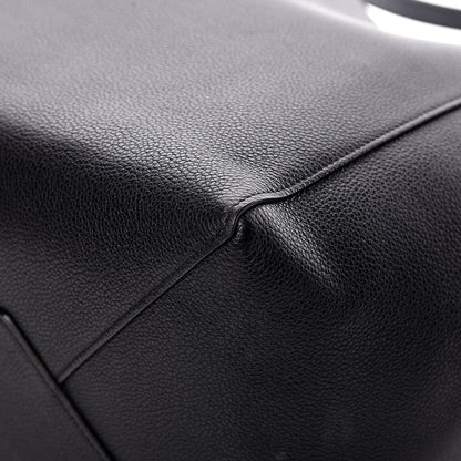 Celine Soft Grained Calfskin Small Belt Cabas Phantom Black 15 of 17