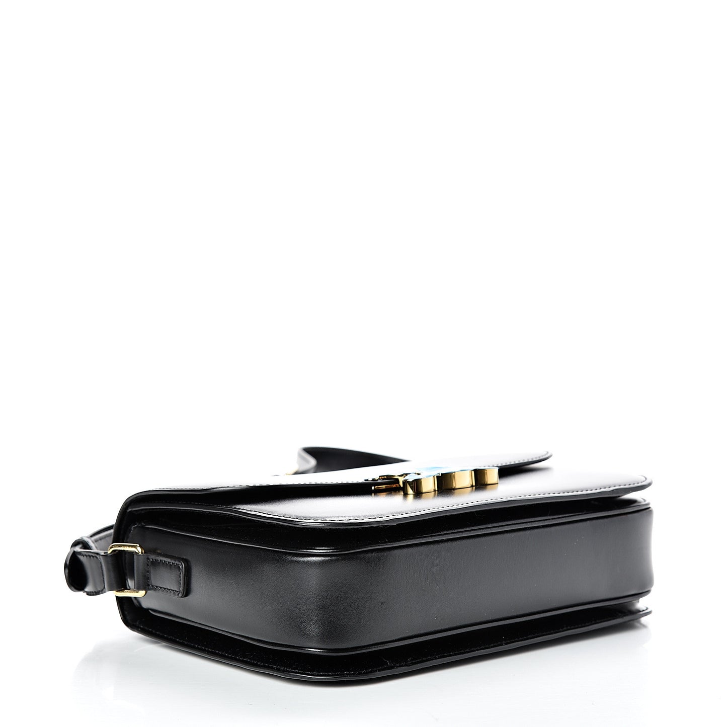 Shiny Calfskin Medium Triomphe Black