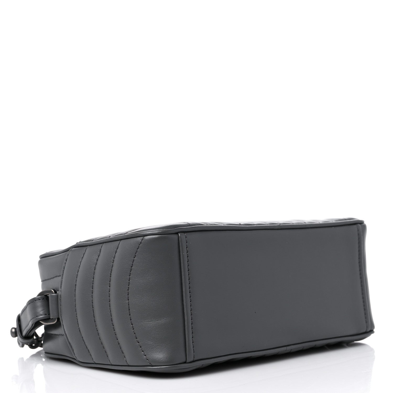 Prada Soft Calfskin Diagramme Crossbody Bag Mercurio 4 of 10