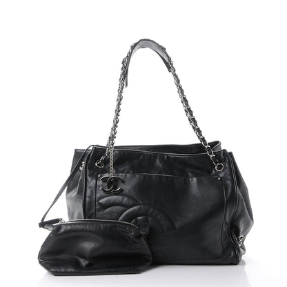 Chanel Calfskin Diagonal Ligne Tote Black 3 of 15