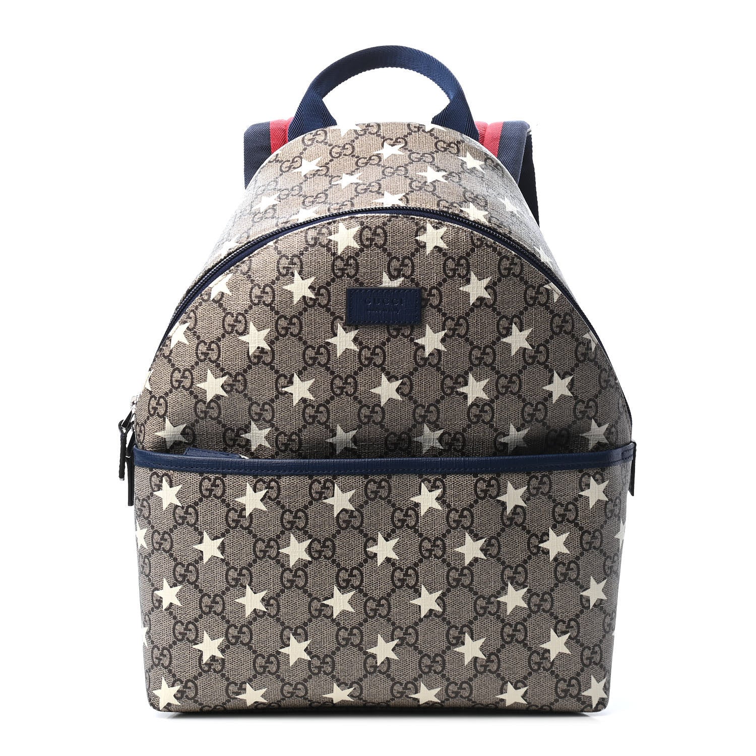 Gucci GG Supreme Monogram Stars Childrens Backpack Beige Ebony Yellow Royal 1 of 8