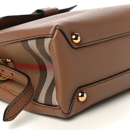 Burberry Derby Calfskin House Check Small Camberley Dark Sand 9 of 10