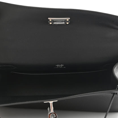 Hermes Swift Kelly Pochette Clutch Black 4 of 5