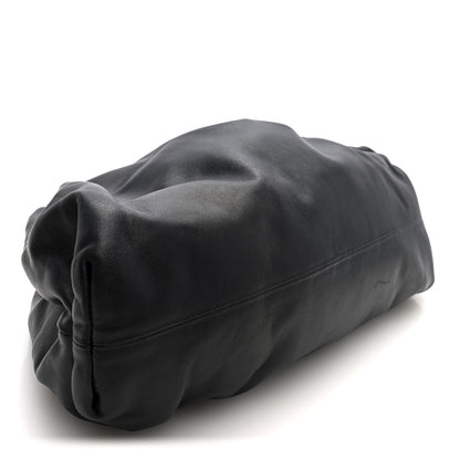 Bottega Veneta Smooth Butter Calf The Pouch Oversized Clutch Black 4 of 9