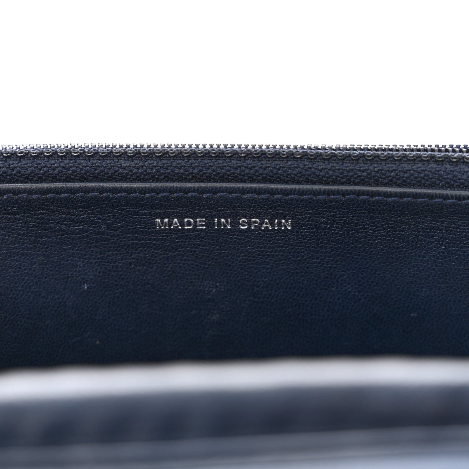 Chanel Lambskin Quilted Wallet On Chain WOC Navy Blue 7 of 15