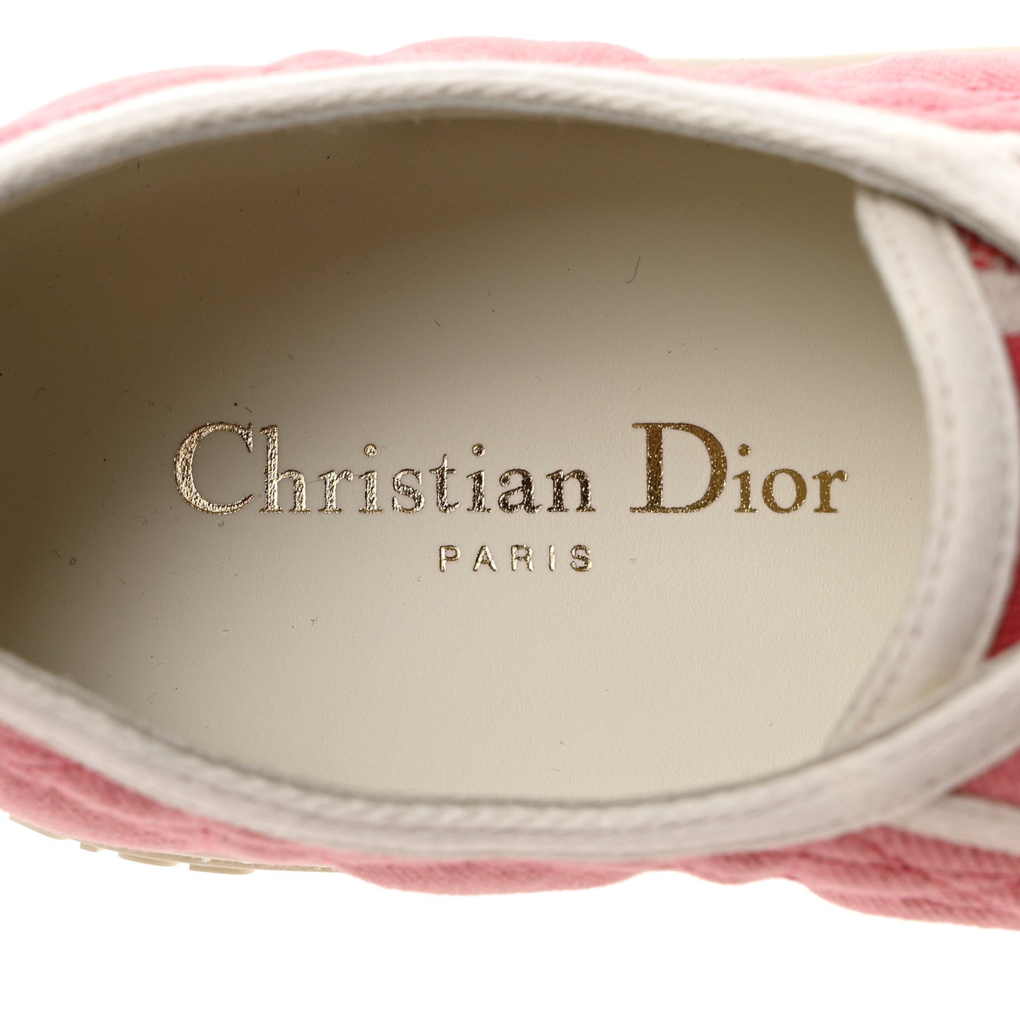 Canvas Walk 'N' Dior Low Top Sneakers 39 Taffy Pink