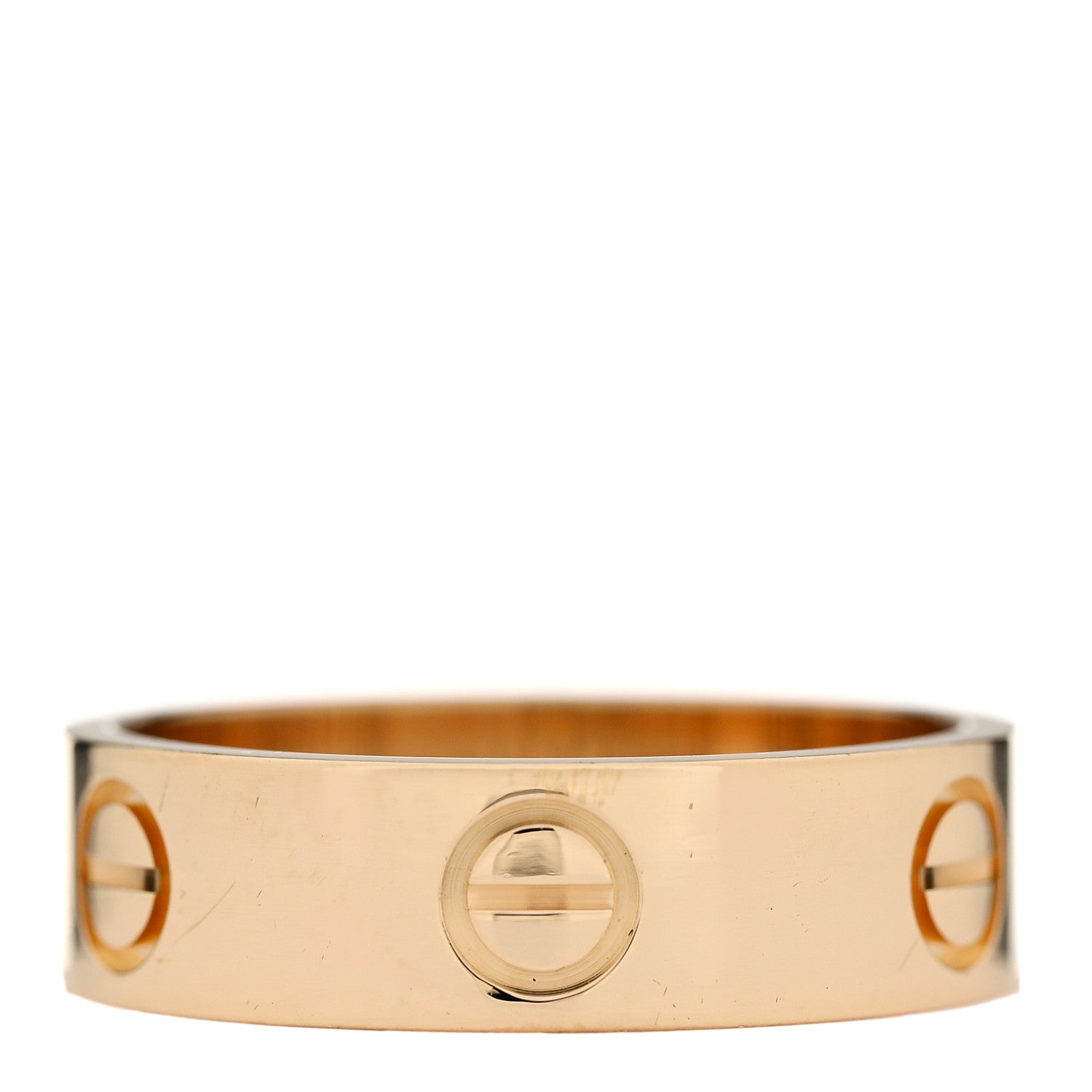 Cartier 18K Yellow Gold 5.5mm LOVE Ring 55 7.25 3 of 5