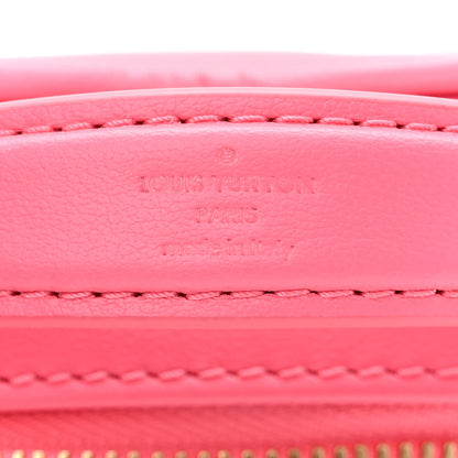Louis Vuitton Calfskin Embroidered Monogram Pop My Heart Bag Pouch Dragon Fruit Pink 6 of 9