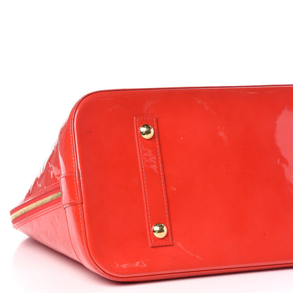 Louis Vuitton Vernis Alma GM Rouge Grenadine 13 of 17