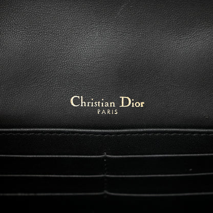 Christian Dior Lambskin Cannage Lady Dior Chain Pouch Black 6 of 9