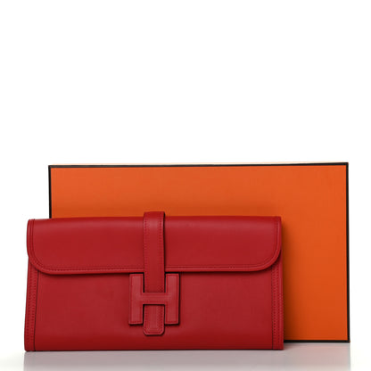 Hermes Swift Jige Elan 29 Clutch Vermillion 9 of 9