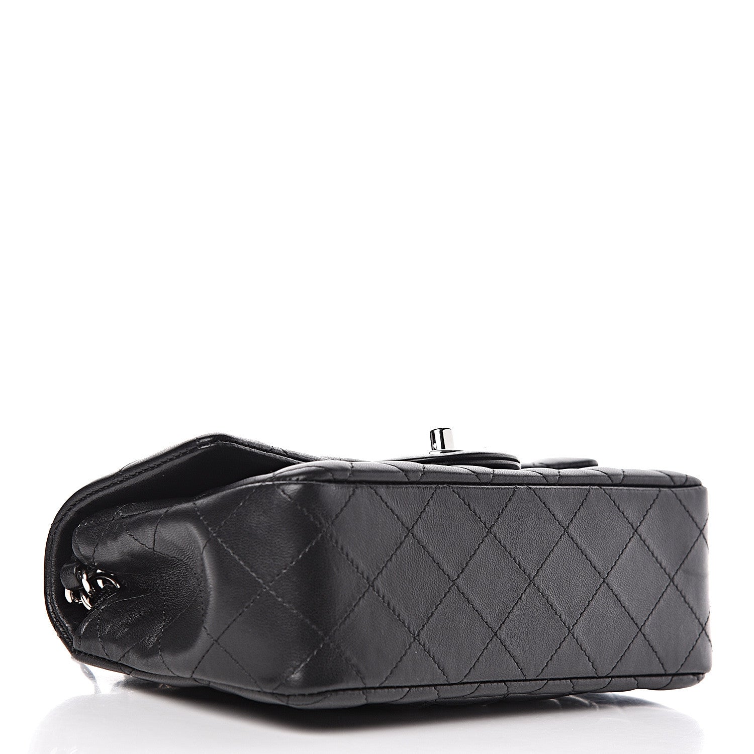 Chanel Lambskin Quilted Mini Rectangular Flap Black 4 of 11