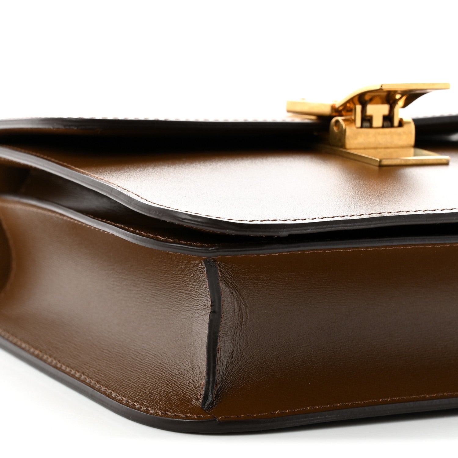 Celine Box Calfskin Teen Classic Box Flap Bag Camel 8 of 9