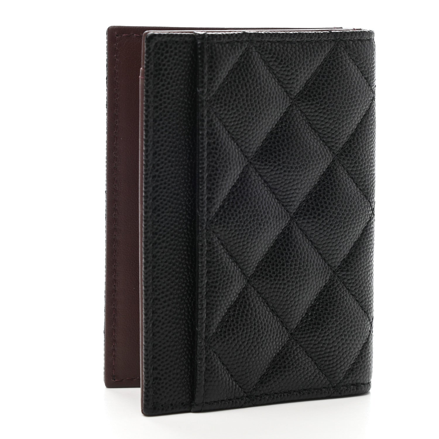 Chanel Caviar Quilted Card Holder Wallet Black 3 of 9
