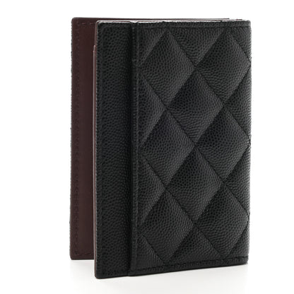 Chanel Caviar Quilted Card Holder Wallet Black 3 of 9