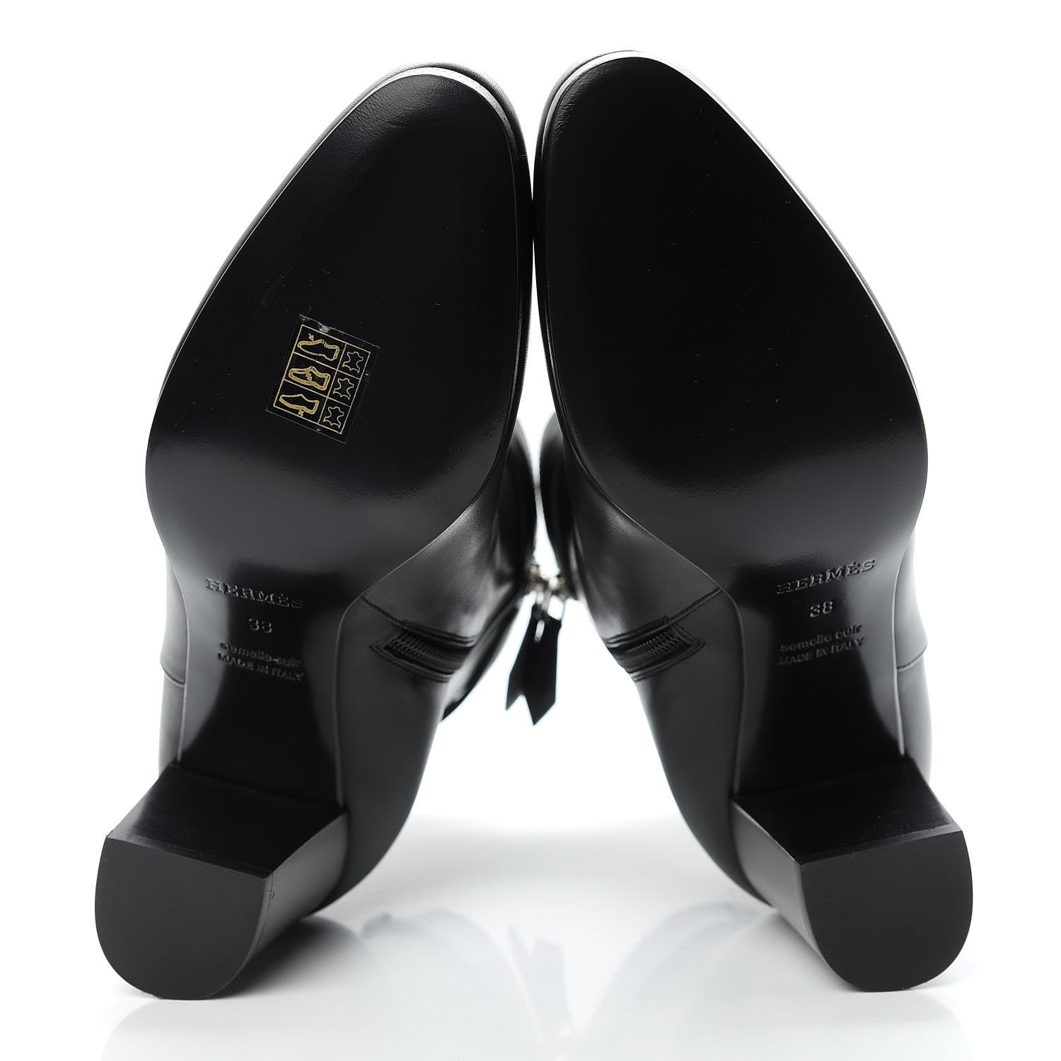 Hermes Calfskin Saint Germain Ankle Boots 38 Black 5 of 10