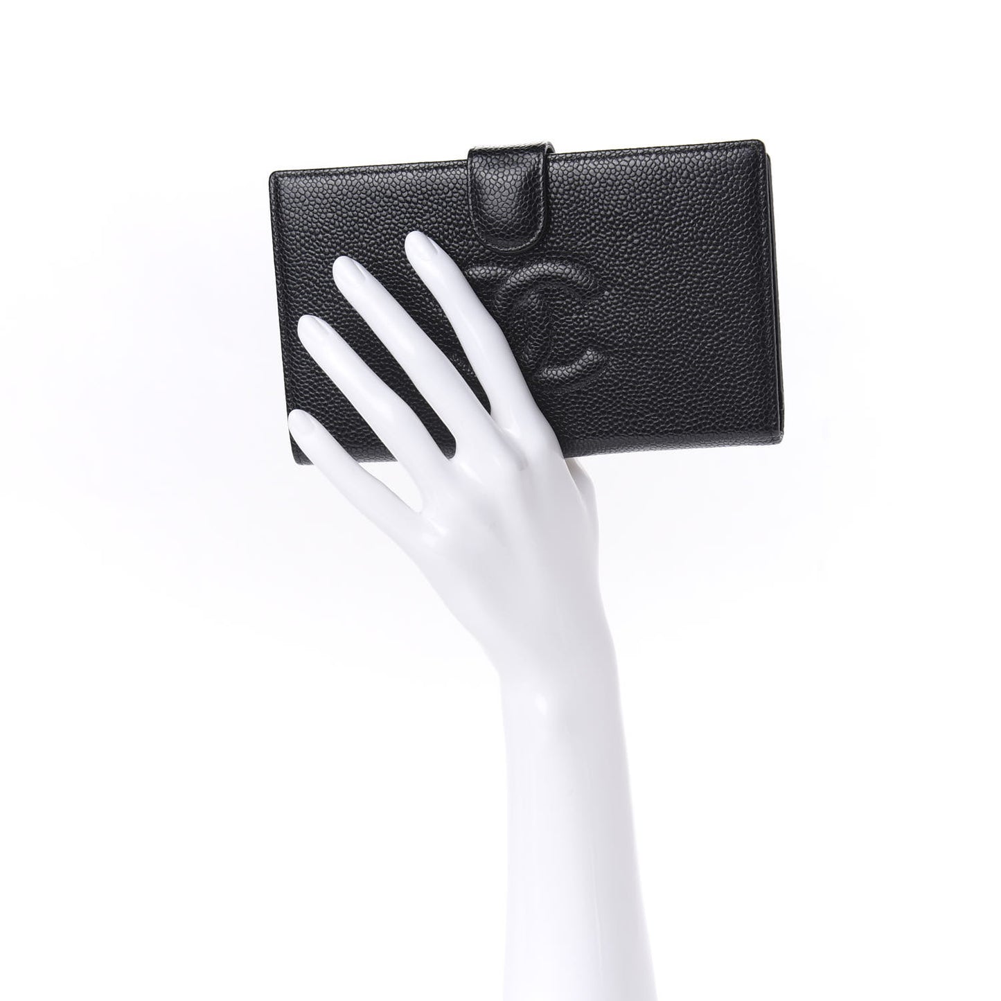 Caviar Timeless CC French Wallet Black