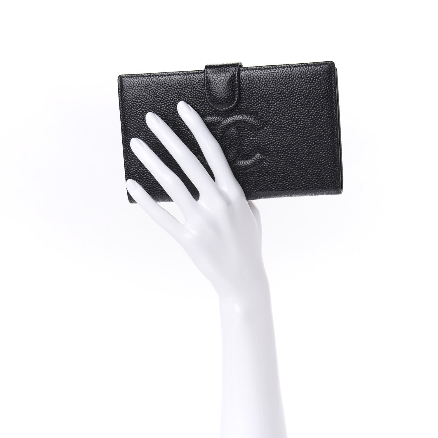 Chanel Caviar Timeless CC French Wallet Black 2 of 10