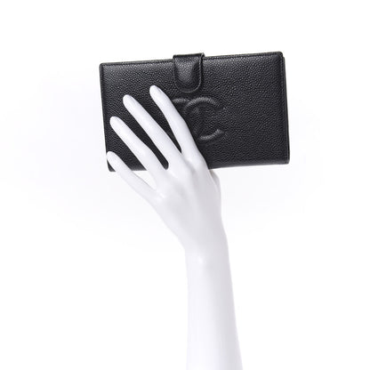 Chanel Caviar Timeless CC French Wallet Black 2 of 10