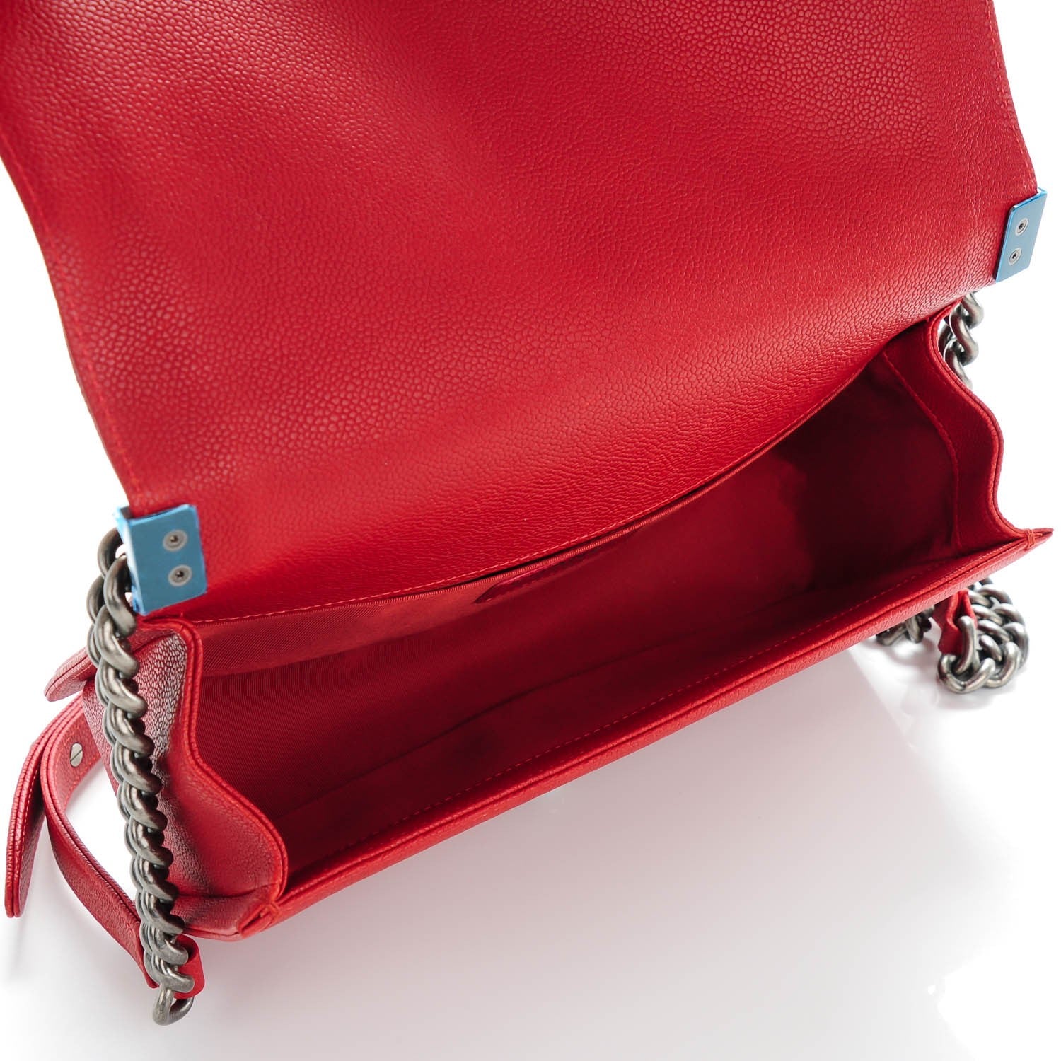 Chanel Caviar Quilted Medium Boy Flap Red 5 of 7