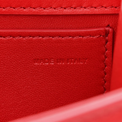 Valentino Garavani Calfskin Enamel Vlogo Small Loco Shoulder Bag Rouge Pur 7 of 10