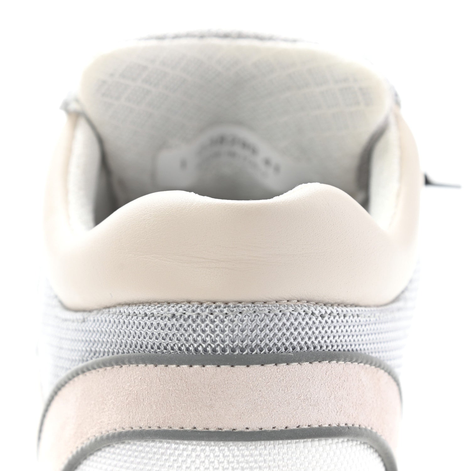 Chanel Nylon Suede Calfskin Womens CC Sneakers 41 Grey White Pink 9 of 11