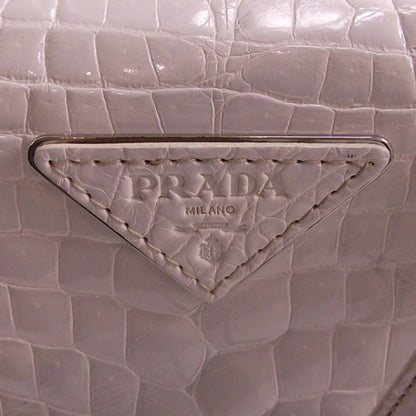 Prada Crocodile Frame Bowler White 8 of 13