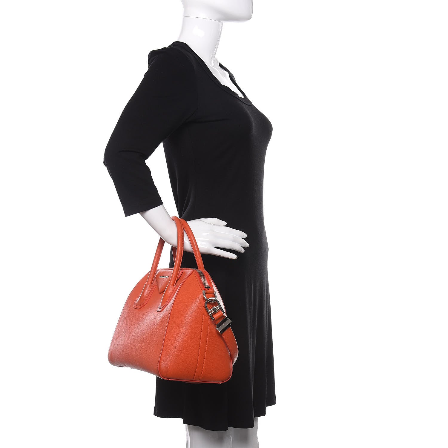 Givenchy Sugar Goatskin Small Antigona Orange 2 of 13