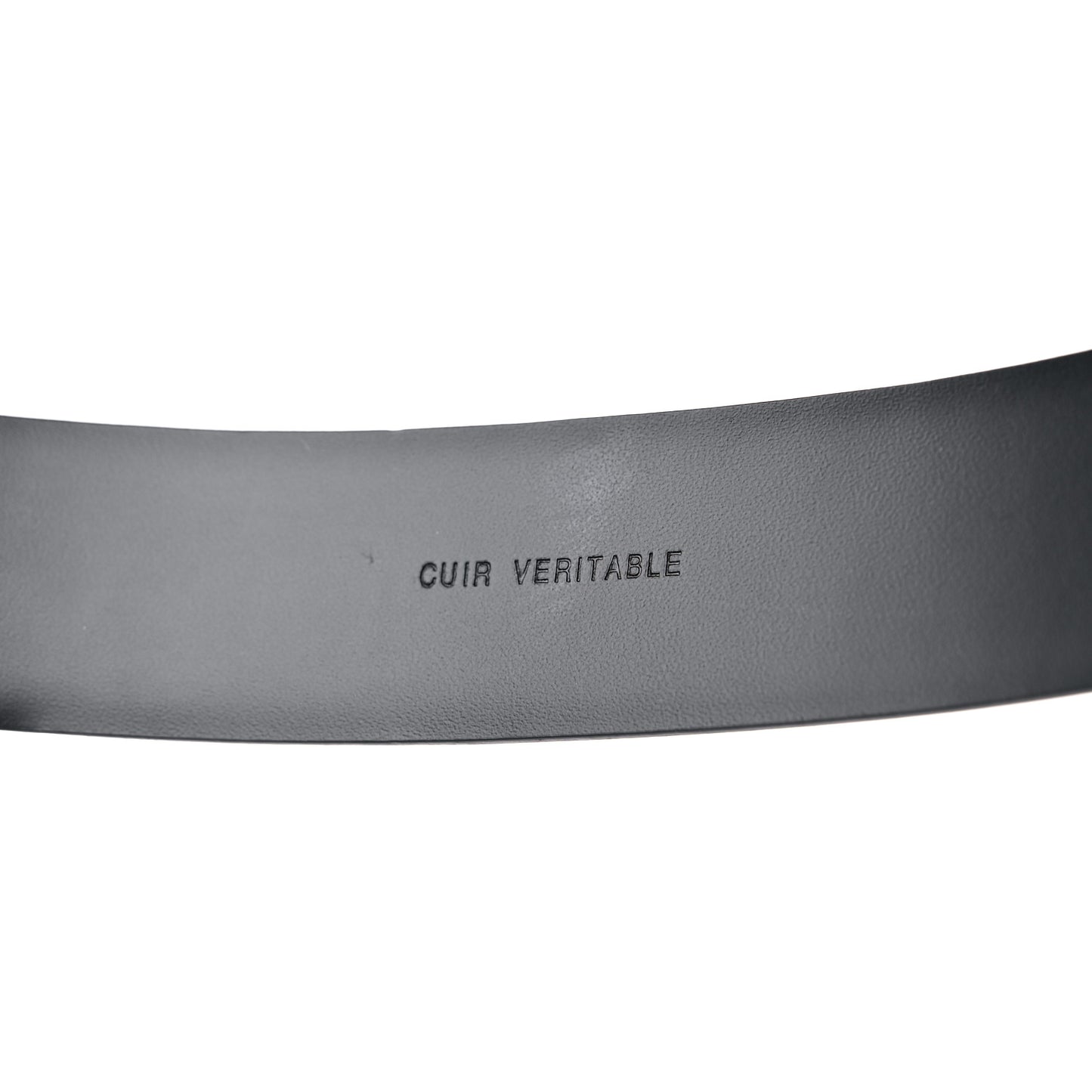 Patent Plexiglass CC Boy Belt 90 36 Black Beige