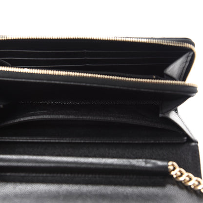 Chanel Caviar Quilted Boy Phone Holder Wallet On Chain Black 6 of 10