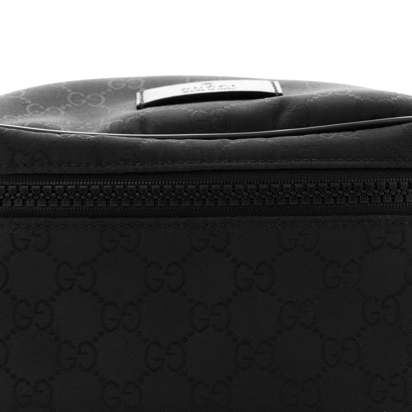 Nylon Monogram Fanny Pack Belt Bag Black