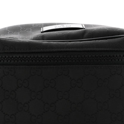 Gucci Nylon Monogram Fanny Pack Belt Bag Black 8 of 11