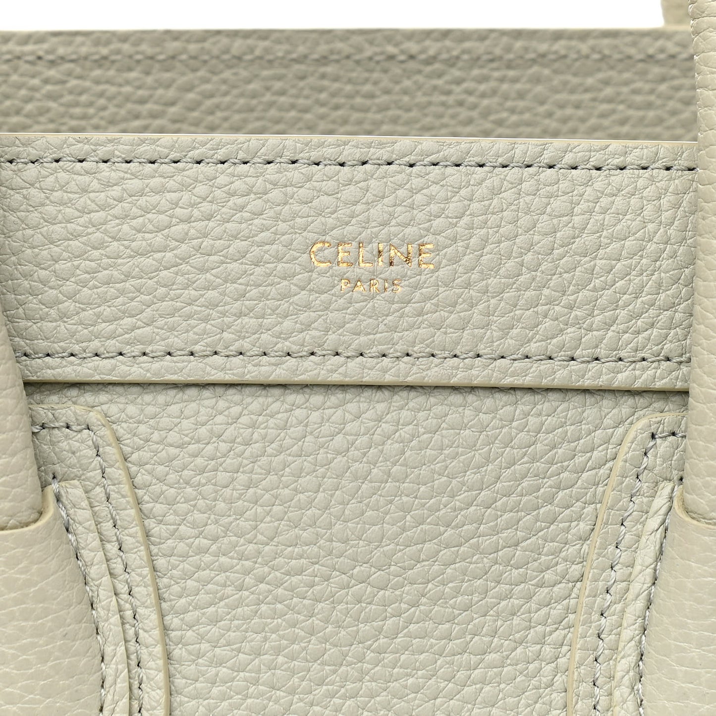 Drummed Calfskin Nano Luggage Vert D'eau