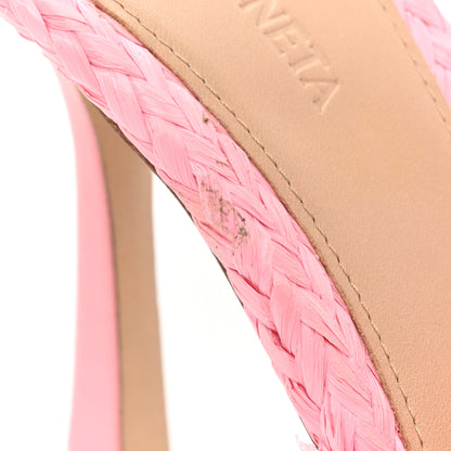 Bottega Veneta Raffia Twisted Intrecciato Stretch Mule Sandals 37 Blossom 8 of 10