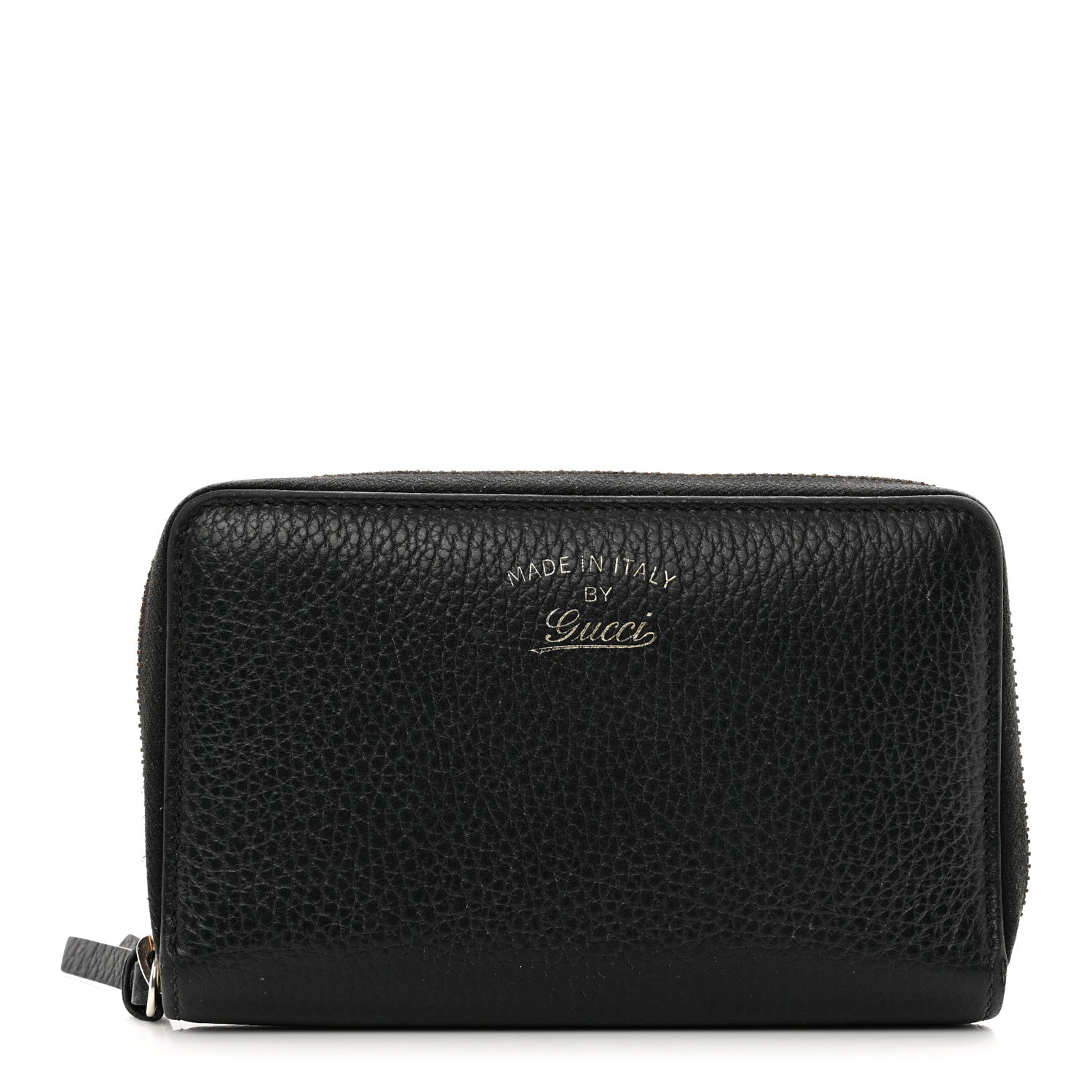 Gucci Dollar Calfskin Medium Swing Zip Around Wallet Black 1 of 9