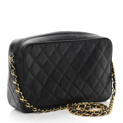Chanel Caviar Quilted CC Camera Case Black 2 of 11
