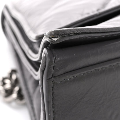 Balenciaga Crushed Calfskin Quilted Medium Crush Chain Bag Dark Grey 13 of 13