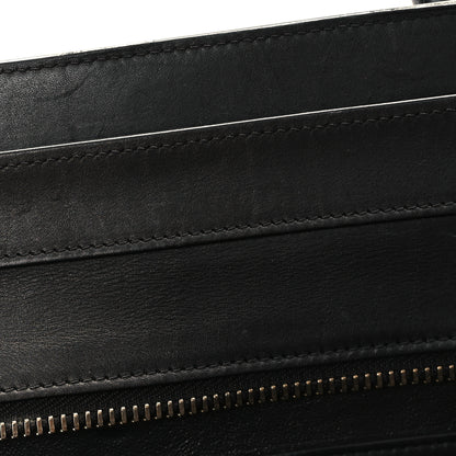 Celine Drummed Calfskin Mini Luggage Black 10 of 11