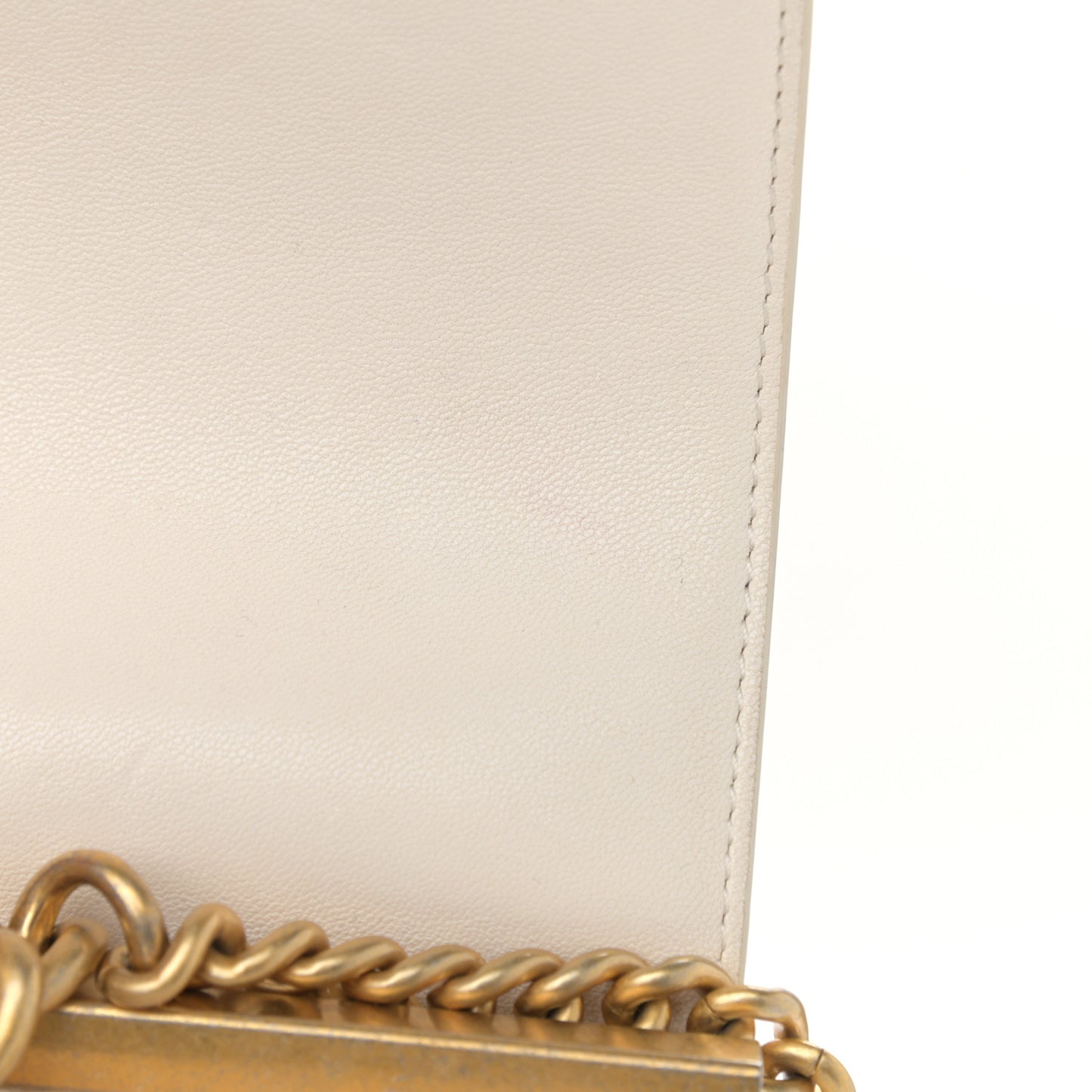 Lambskin Quilted Medium Coco Lux Flap Beige