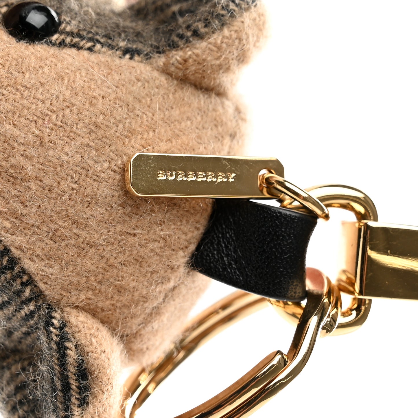 Cashmere Thomas Trench Teddy Bear Keychain Charm Camel