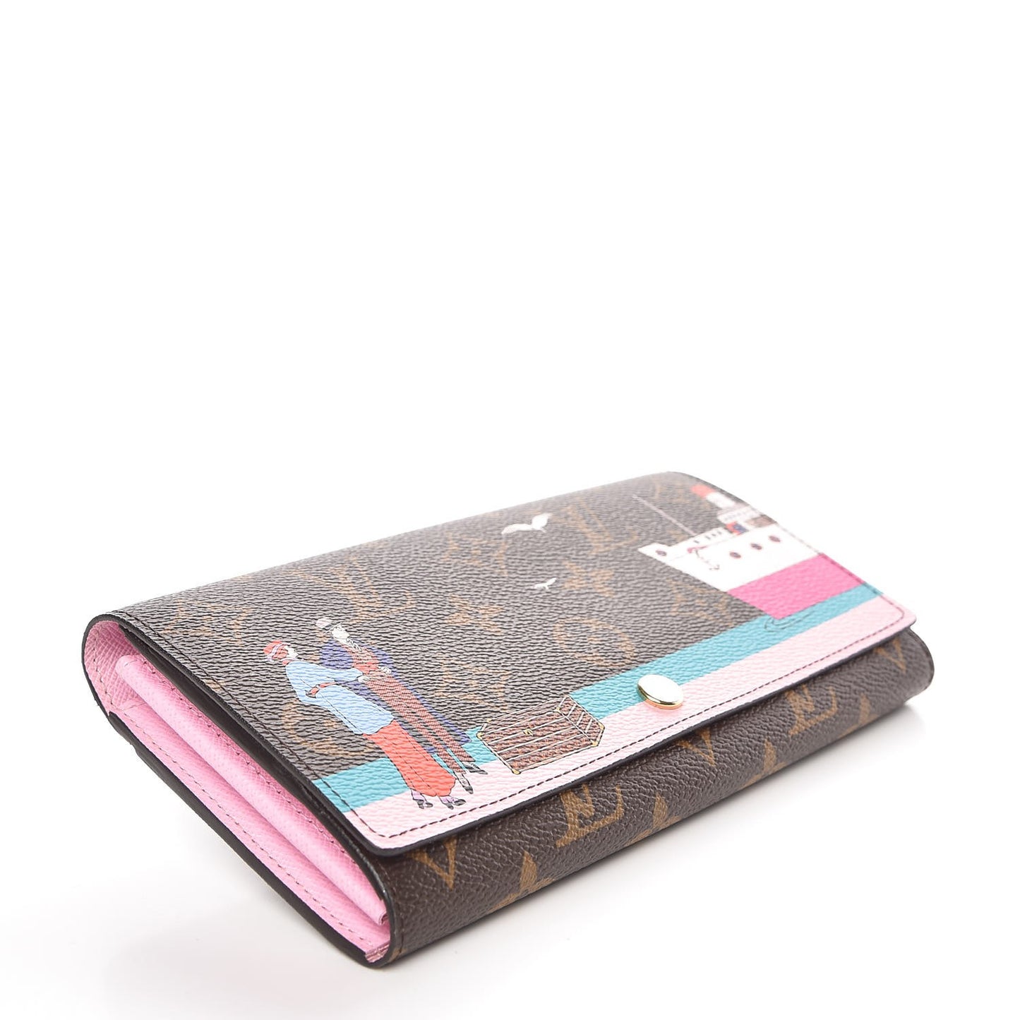 Monogram 2016 Christmas Animation Sarah Wallet Rose Ballerine