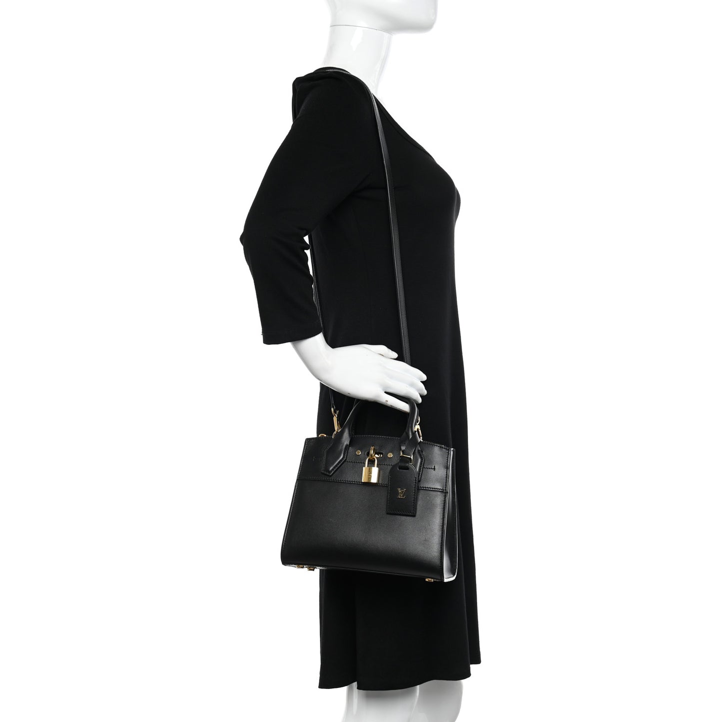 Calfskin City Steamer Mini Black