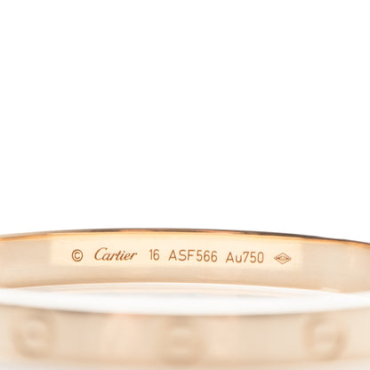 Cartier 18K Yellow Gold LOVE Bracelet 16 4 of 6