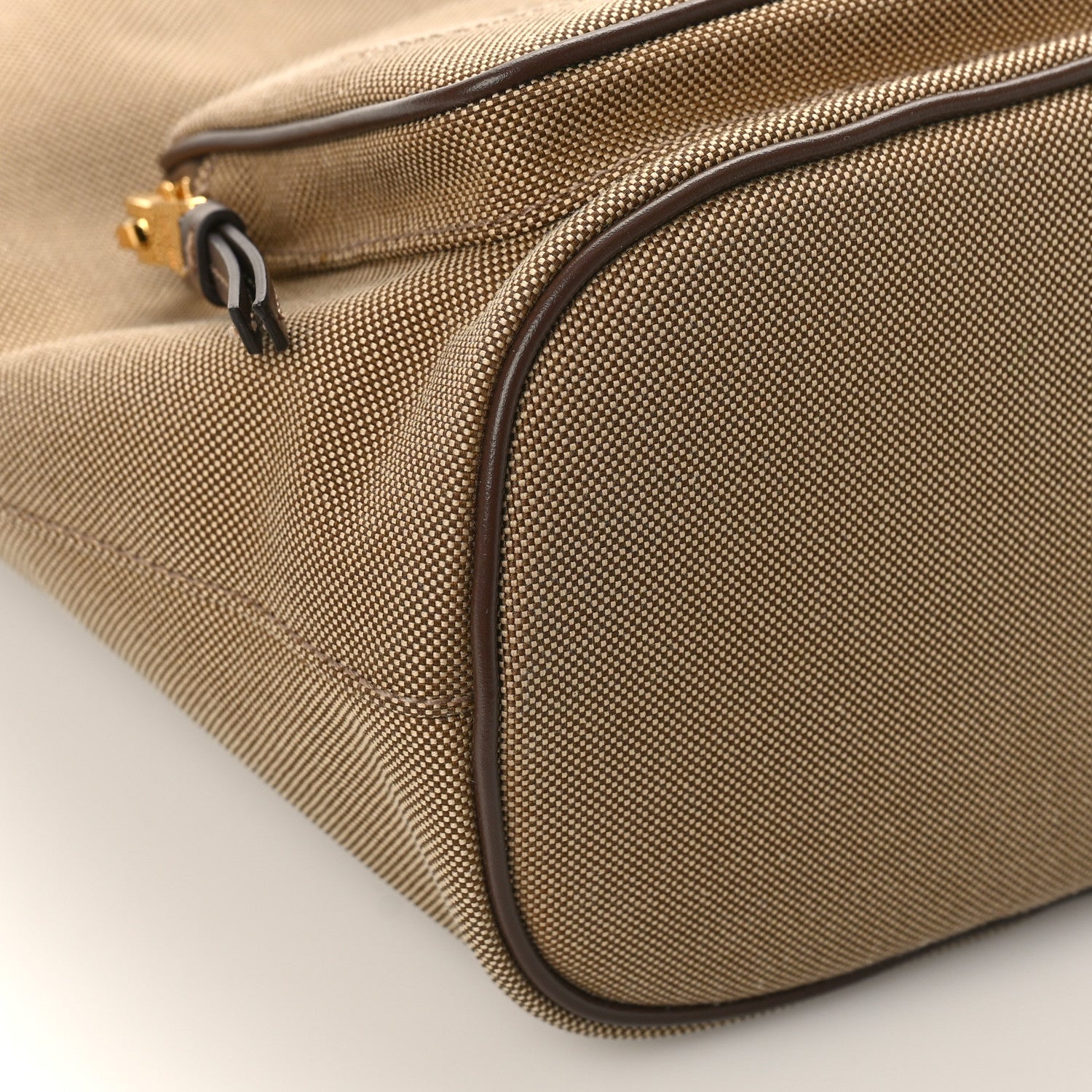 Prada Jacquard Logo Mini Bucket Crossbody Bag Corda Bruciato 7 of 8
