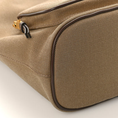 Prada Jacquard Logo Mini Bucket Crossbody Bag Corda Bruciato 7 of 8