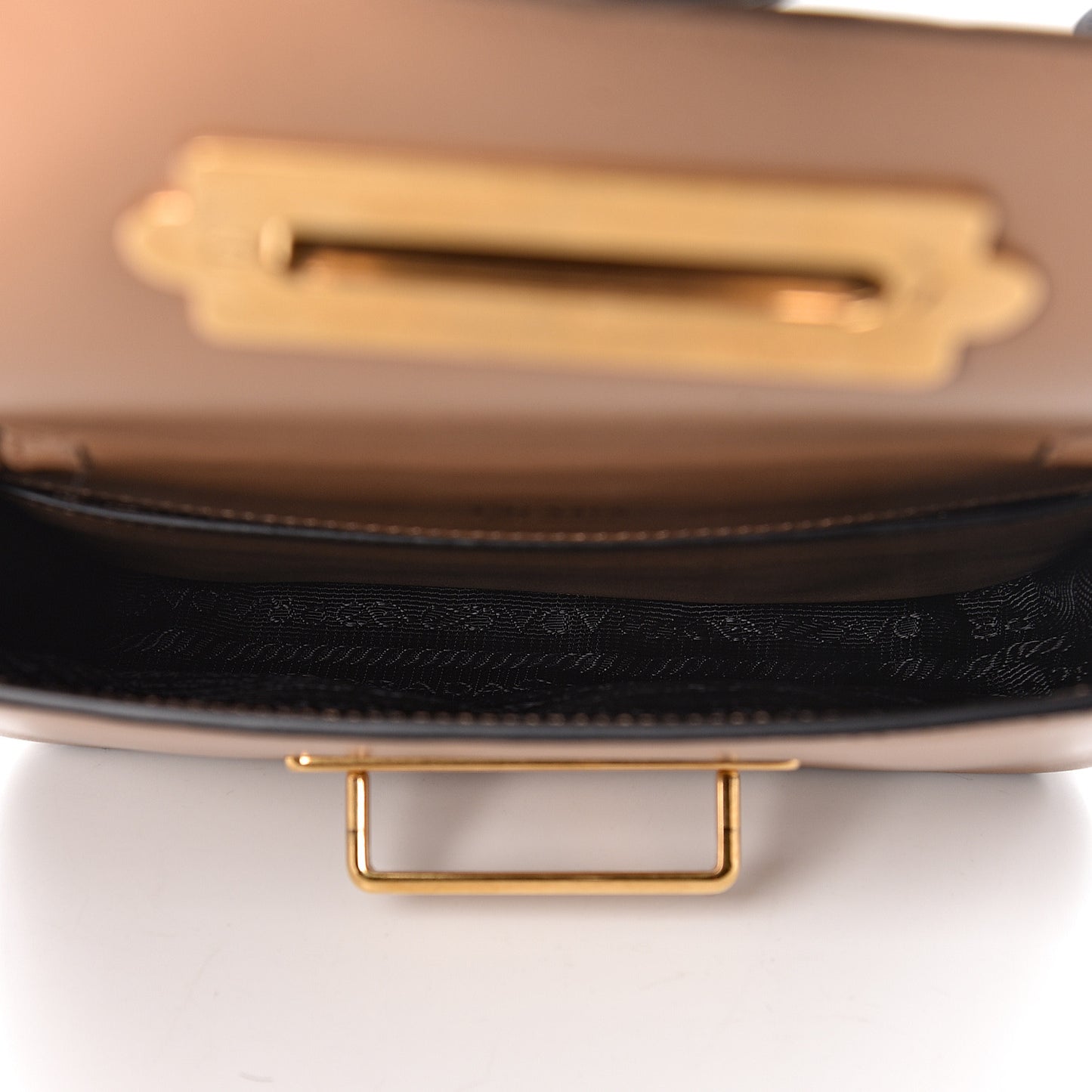 City Calf Cahier Belt Bag Camel Black