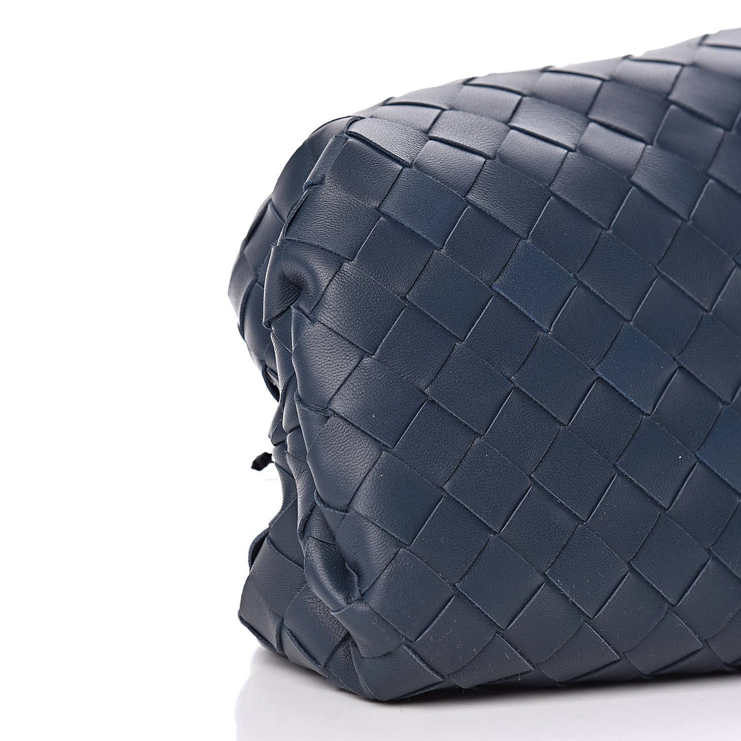Bottega Veneta Nappa Maxi Intrecciato The Pouch Oversized Clutch Deep Blue 9 of 10