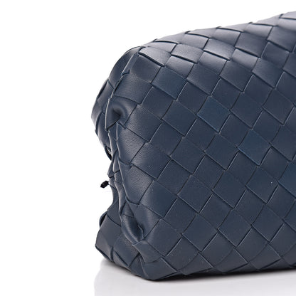 Bottega Veneta Nappa Maxi Intrecciato The Pouch Oversized Clutch Deep Blue 9 of 10