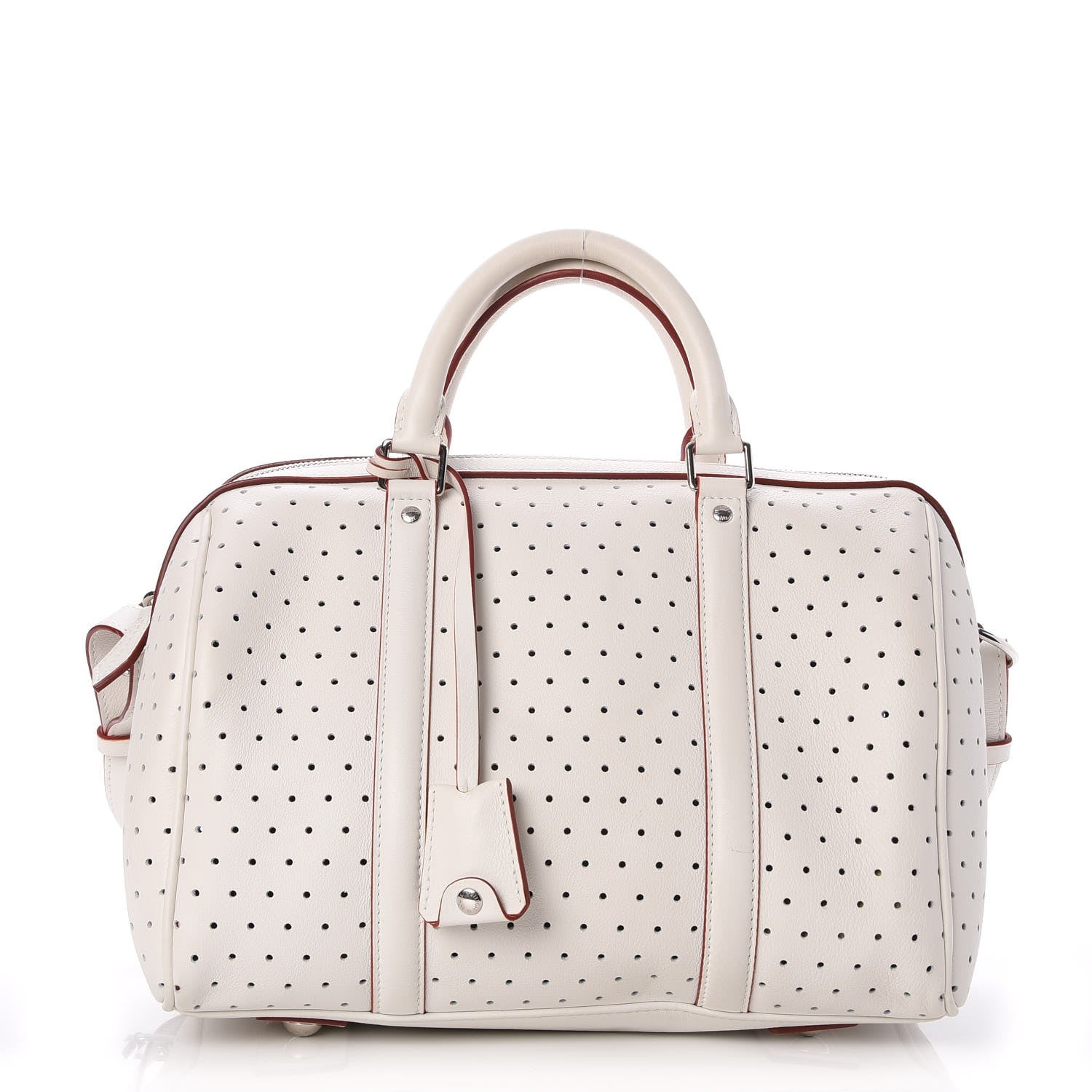 Louis Vuitton Veau Soie Calfskin Perforated SC Bag PM White 1 of 7